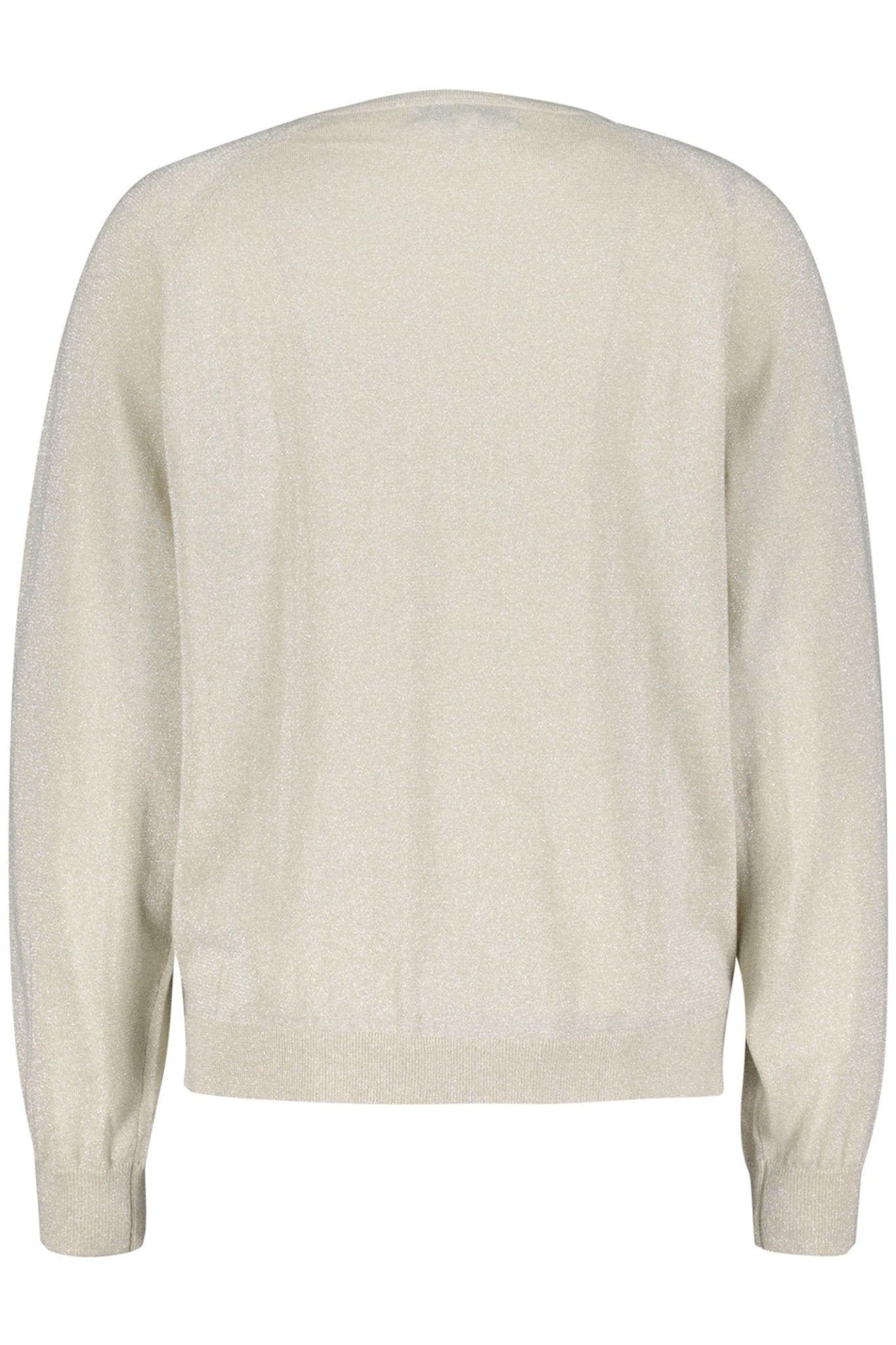 Red Button SRB4223A Fay Kit Silver Lurex Fine Knit V Neck Jumper - Dotique