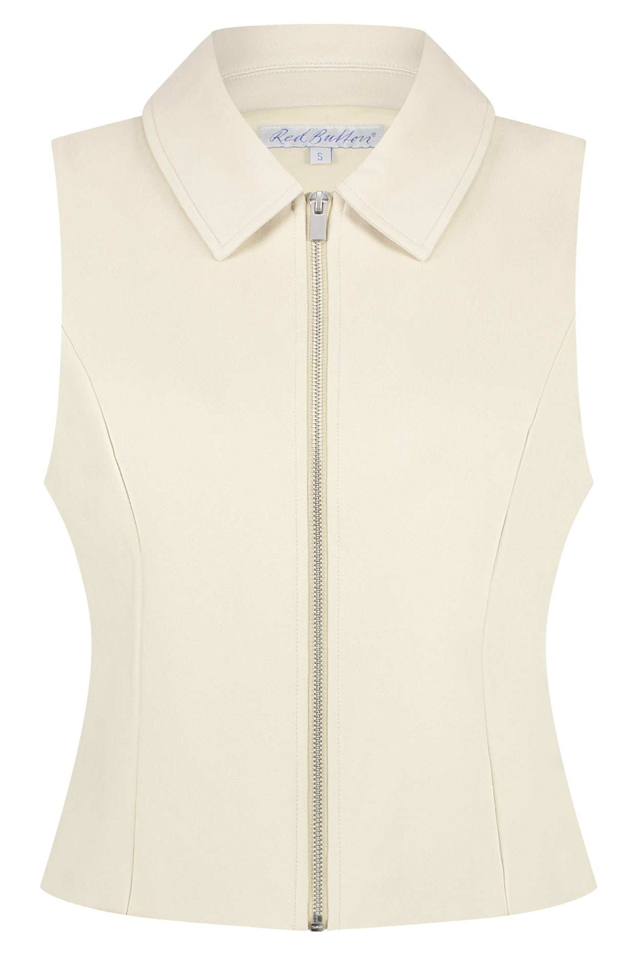 Red Button Waistcoat - Dark Stone Used main image 0