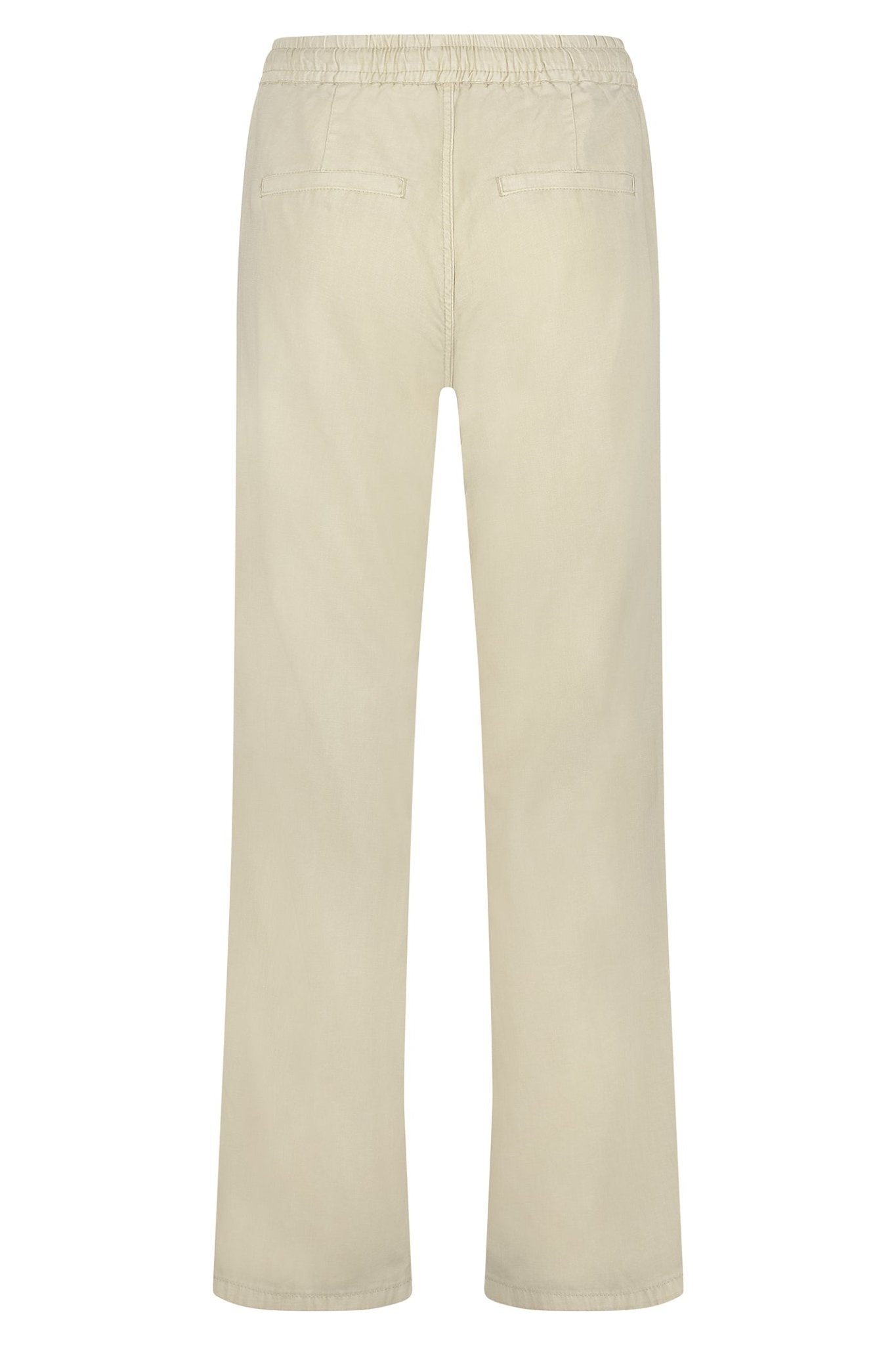 Red Button SRB4505A Colette Cotton Linen Trousers 79cm Pebble Beige - Dotique