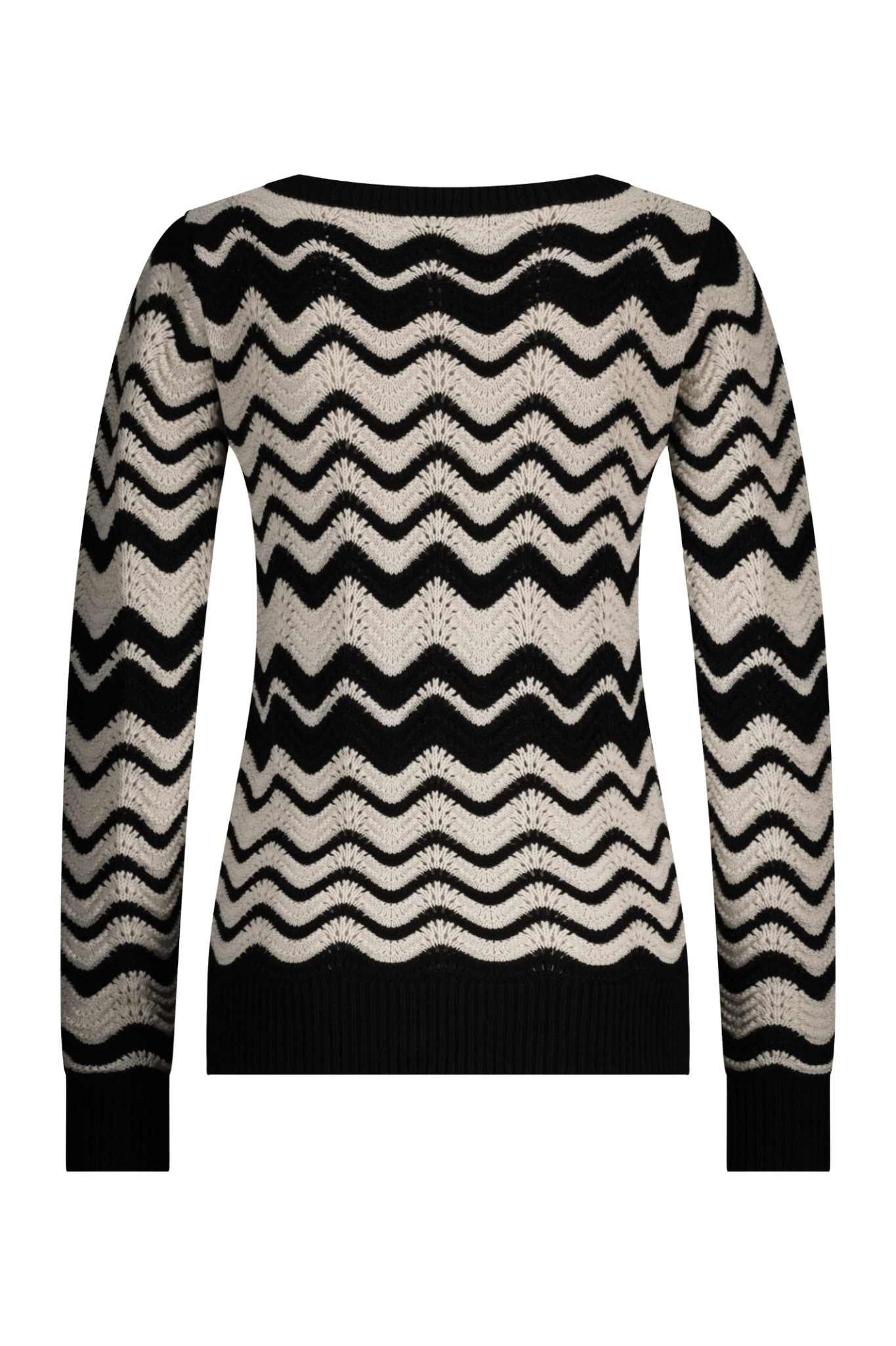 Red Button SRB4585 Fanny Stripe Jumper Black/Ecru - Dotique - Red Button