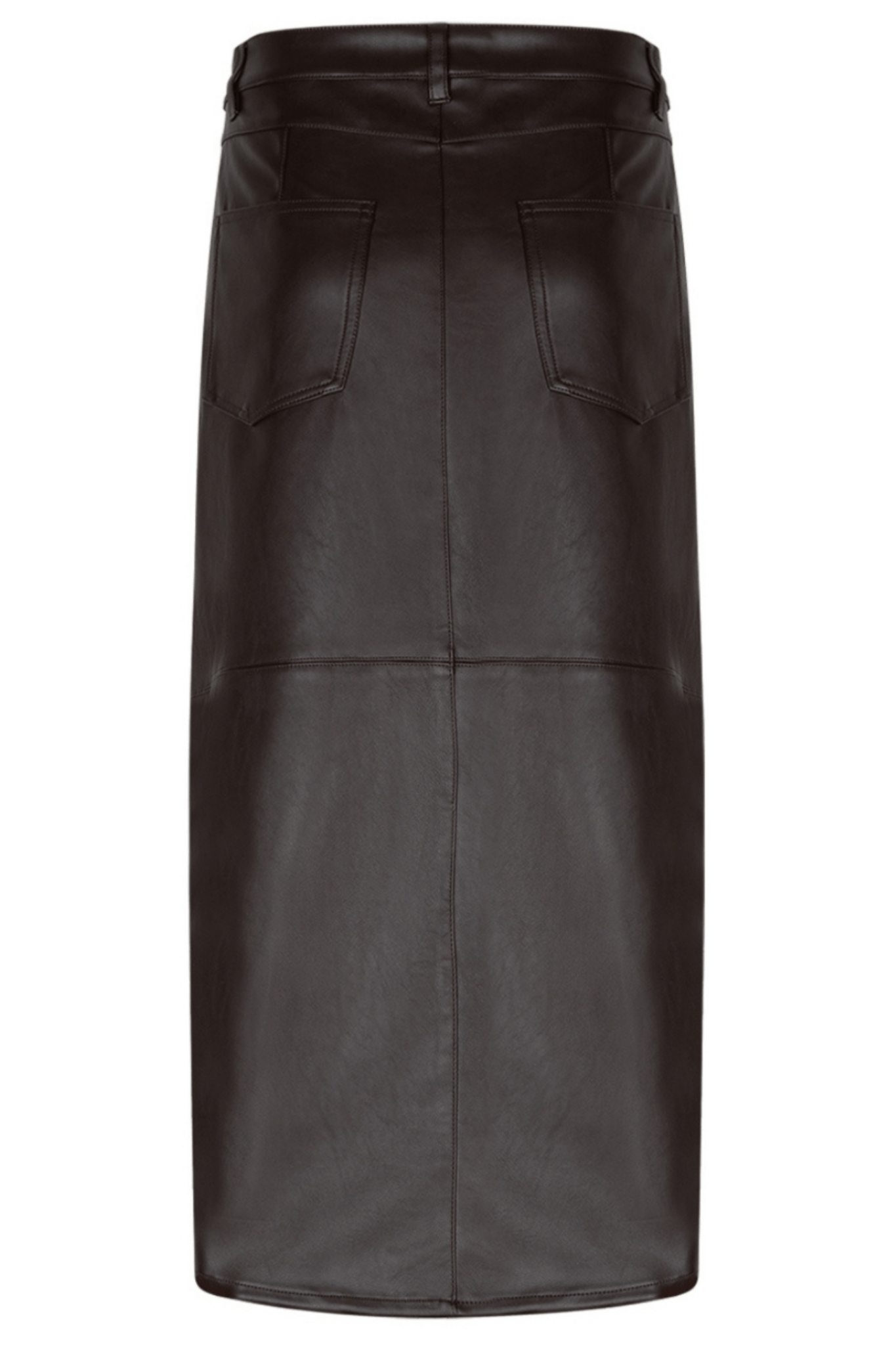 Red Button SRB4629 Aline Faux Leather Skirt Brown - Dotique - Red Button