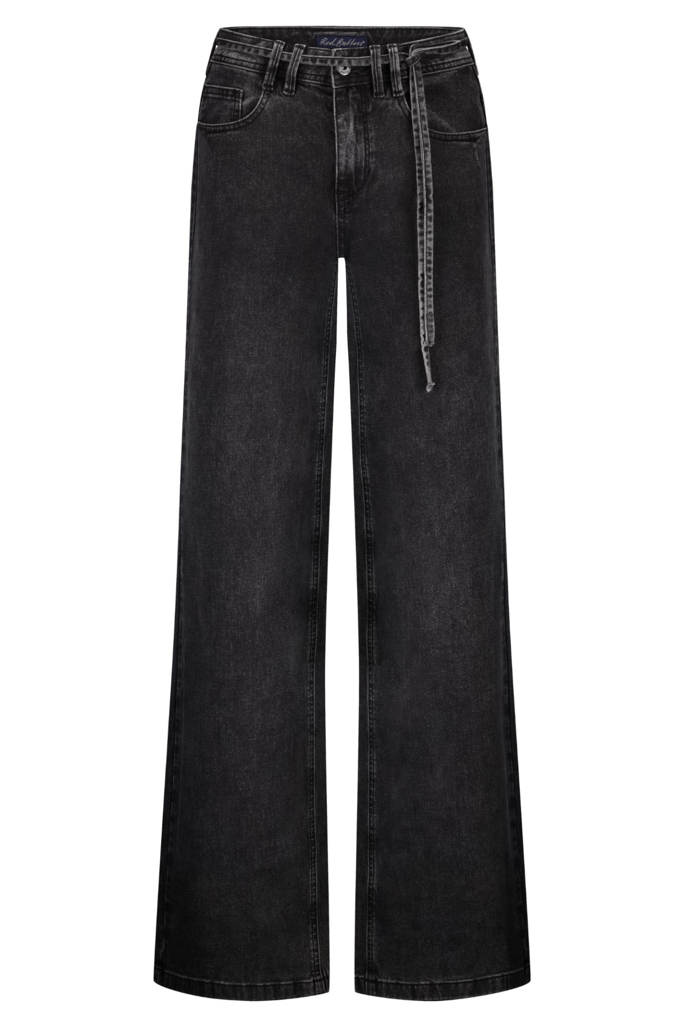 Red Button SRB4691 Claudette Black Denim & Belt - Dotique - Red Button