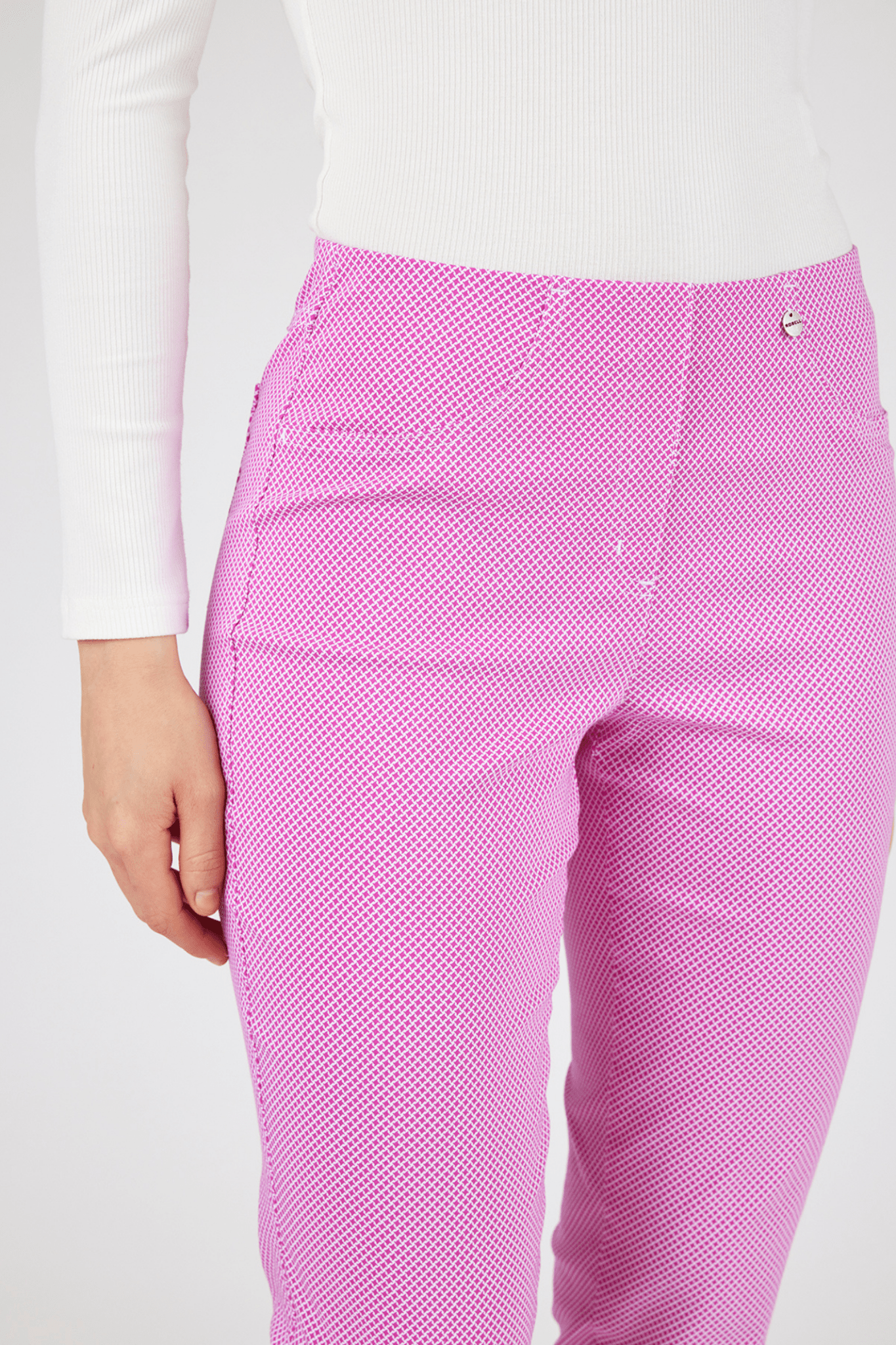 Robell 51560-54736 Bella 09 (68cm) Geometric Print Patterned Trousers - Various Colours