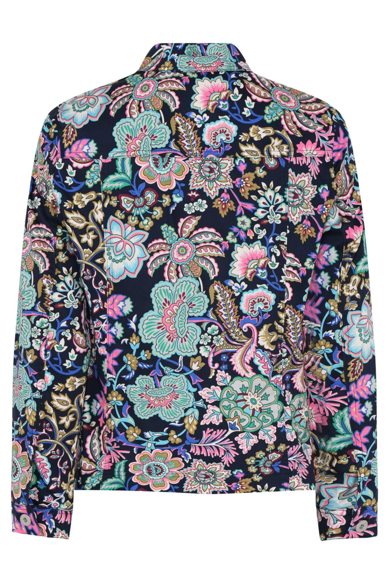 Robell 57641 54013 69 Black Floral Happy Jacket - Dotique