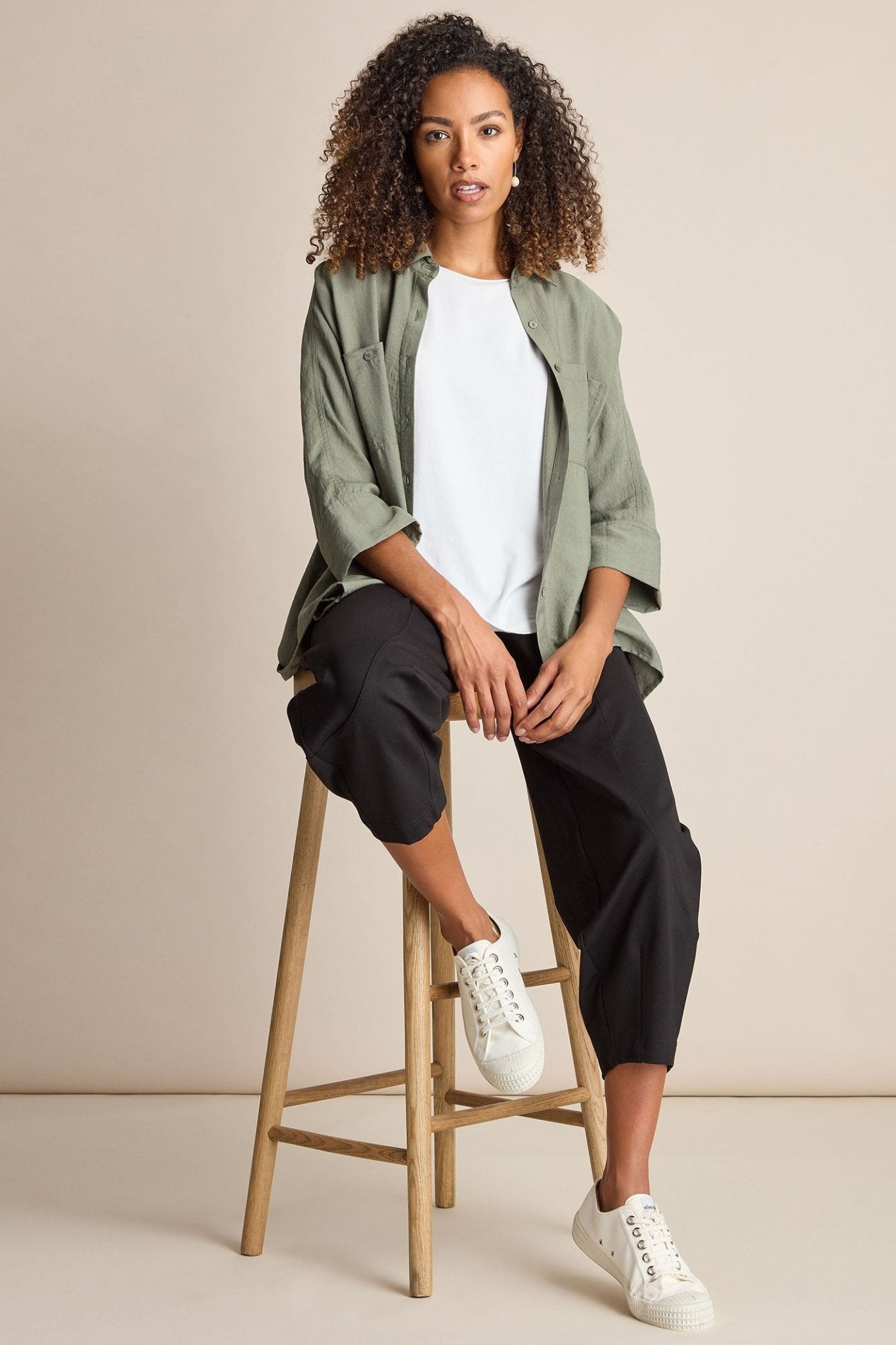 Sahara SPP2025J-P Black Ponte Bubble Trouser - Dotique