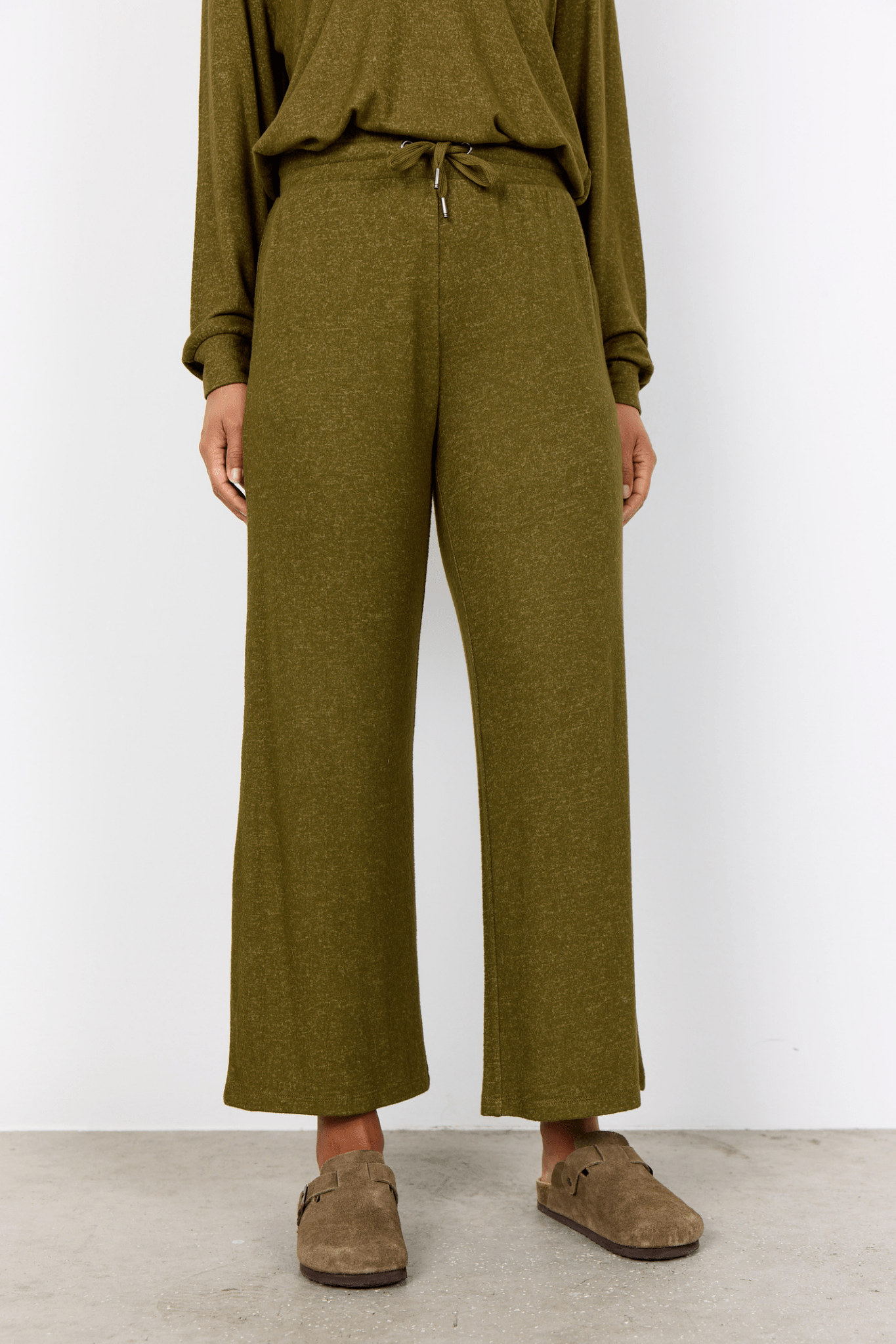 Soya Concept 25388-20 Biara Trousers Dark Olive Melange at Dotique