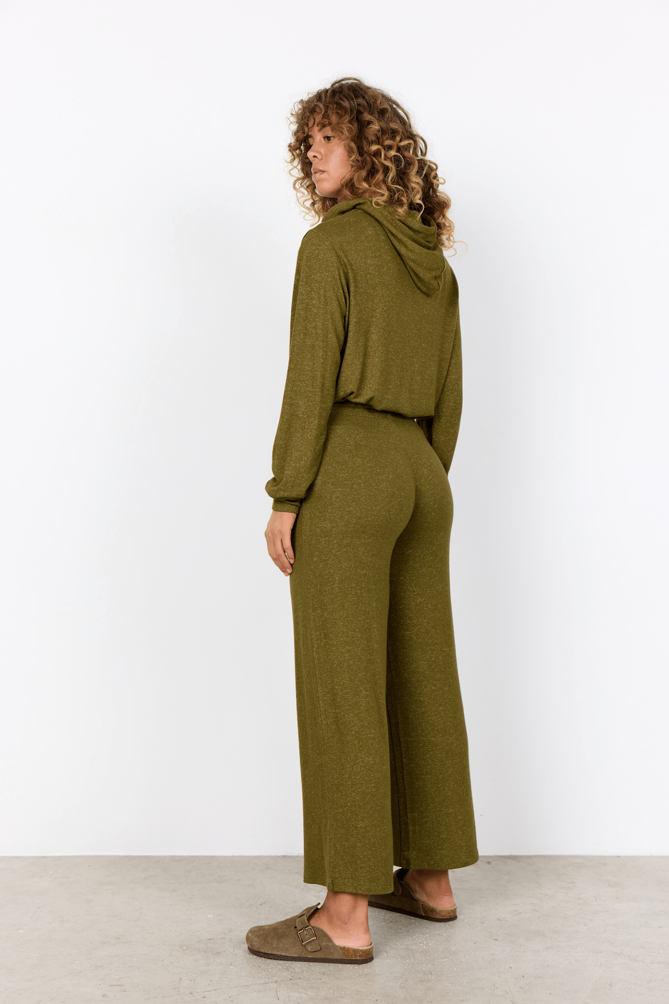 Soya Concept 25388-20 Biara Trousers Dark Olive Melange at Dotique