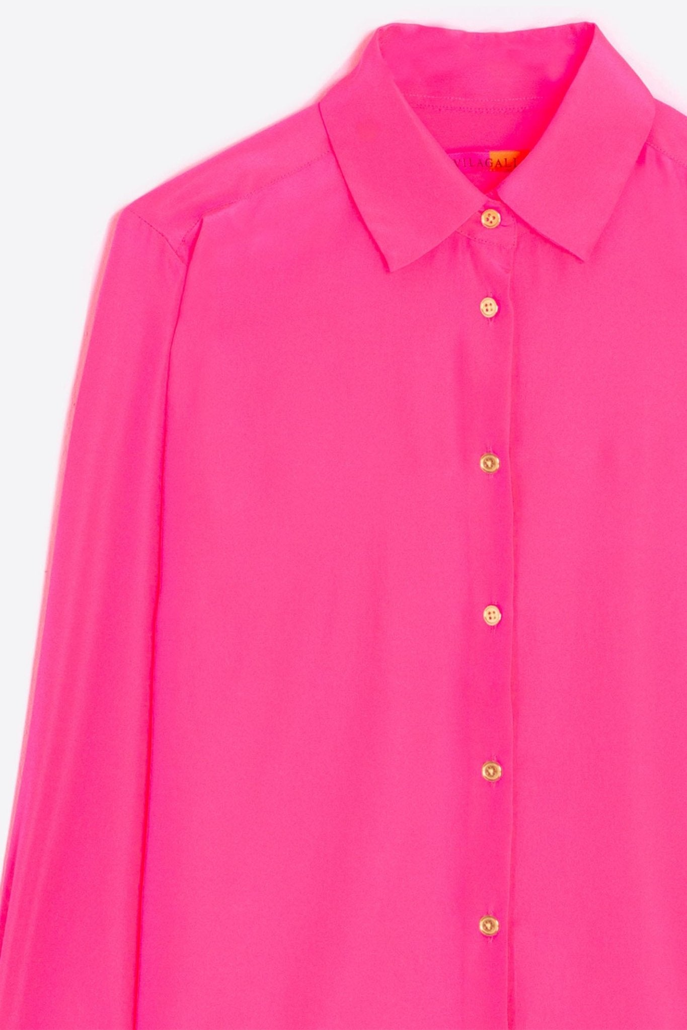 Vilgallo 32064 Seda Rosa Neon Pink Shirt - Dotique