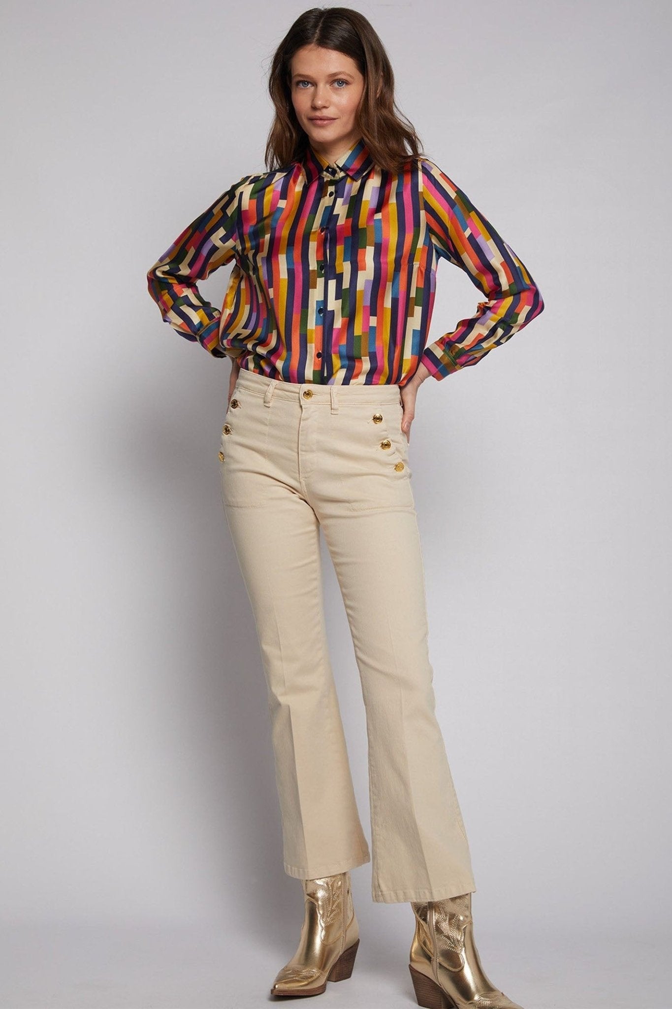 Vilagallo 32080 Dana Crudo Trouser - Dotique - Vilagallo