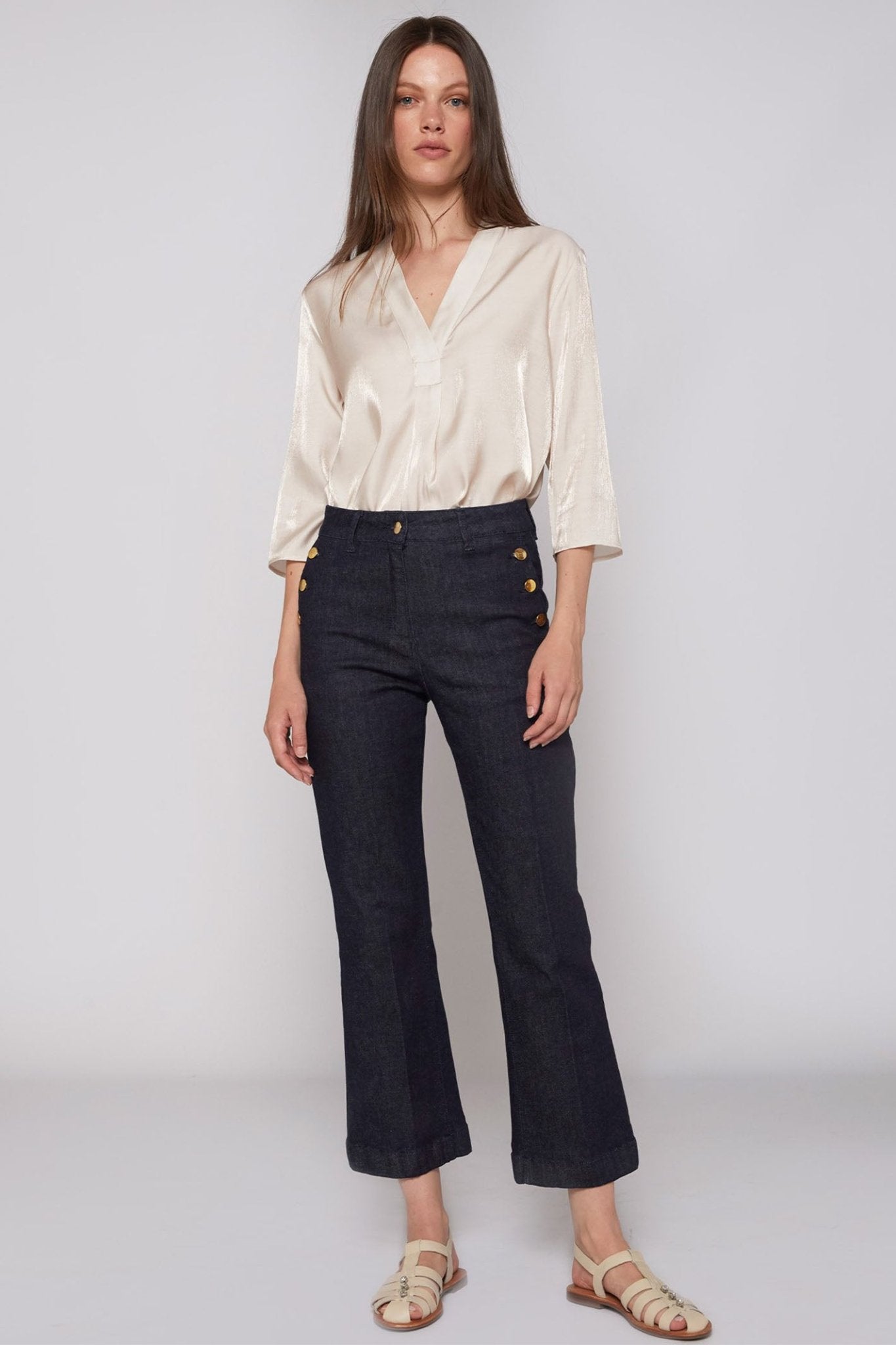 Vilagallo 32081 Dark Denim Amelie Jeans - Dotique - Vilagallo