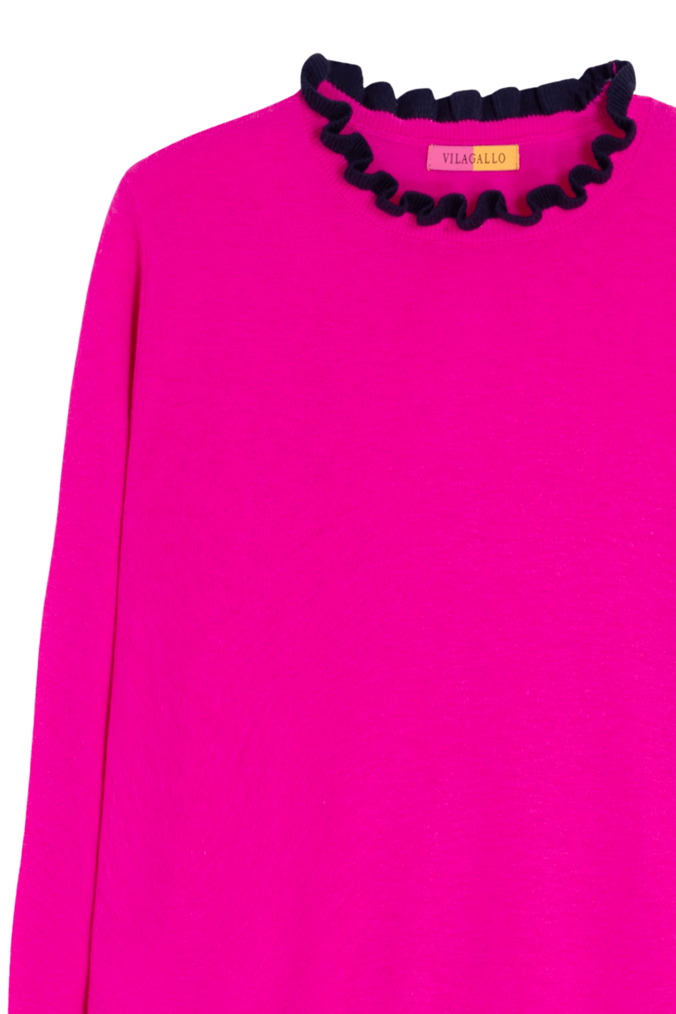 Vilagallo 32775 Hot Pink Ruffle Trim Jumper - Dotique - Vilagallo