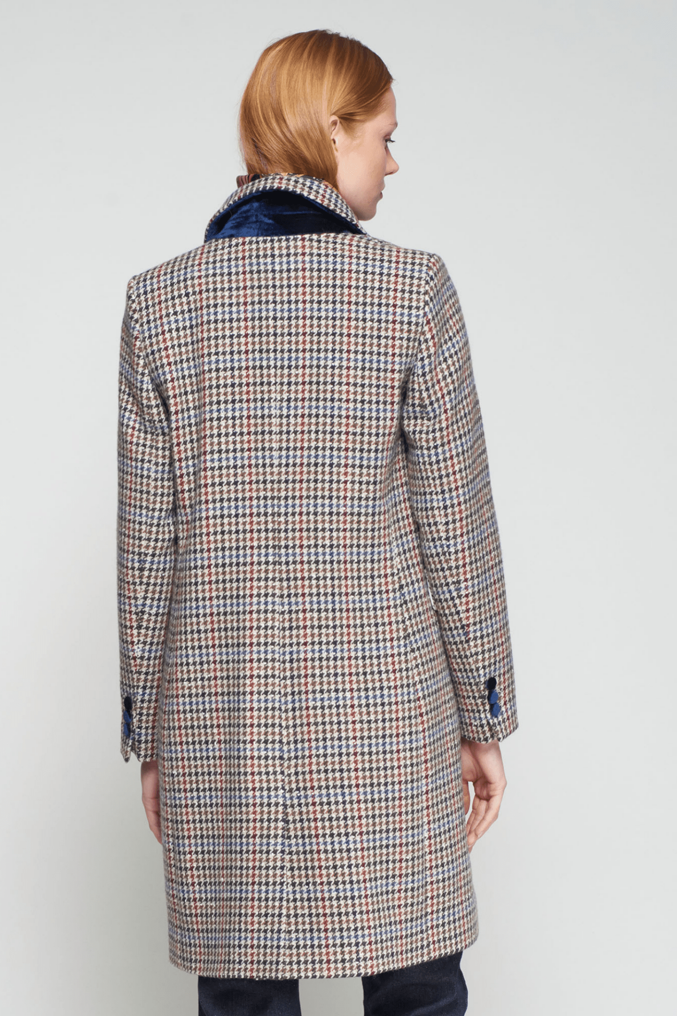 Vilagallo 32823 Houndstooth Double - Breasted Winter Coat - Dotique - Vilagallo