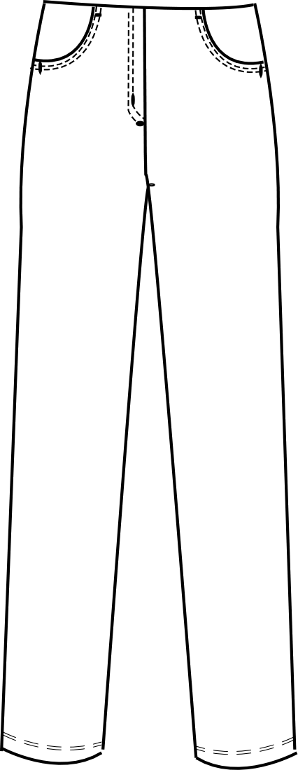 Robell 51559  5499 Bella  Trouser 73cm - Short Dotique sketch