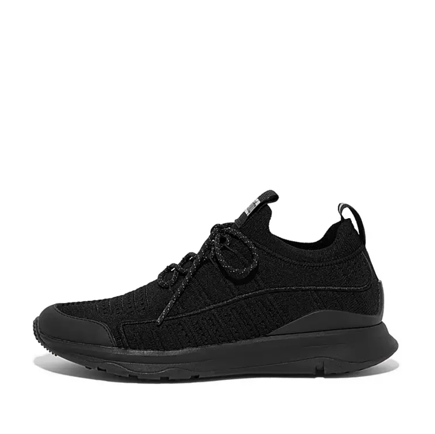 FitFlop Vitamin FF Knit Sports Trainers - Black | Dotique