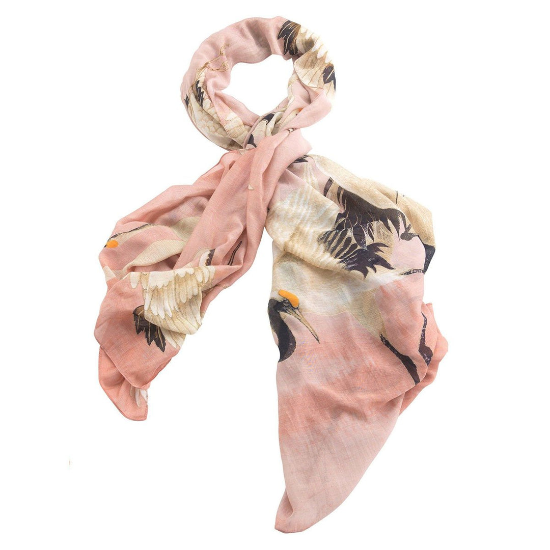 One Hundred Stars SCASTOPIN-1 Stork Plaster Pink Scarf