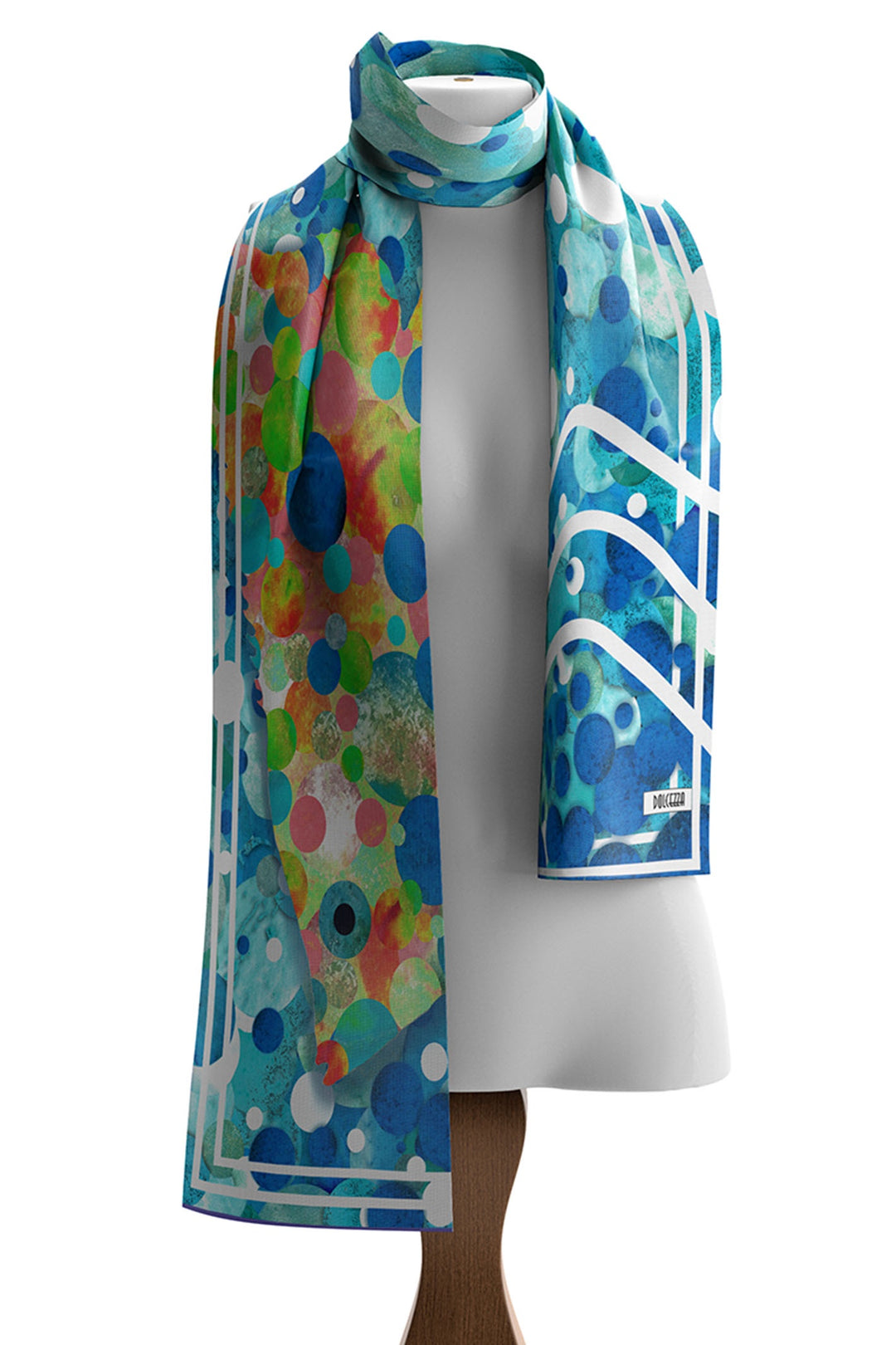 Dolcezza 24902 Big Angel Fish Mosaic Scarf