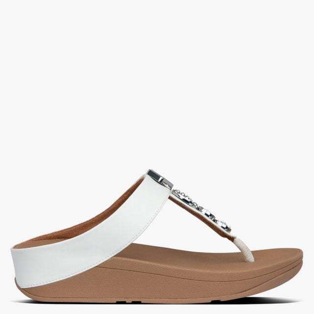 FitFlop Fino White Circle  side 2