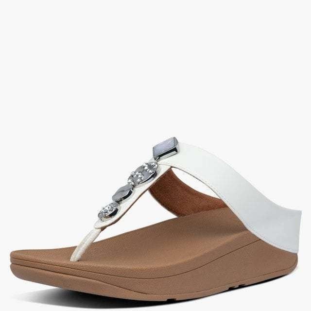 FitFlop Fino White Circle side