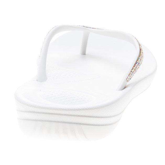 FitFlop Iqushion White Sparkle Shoe back