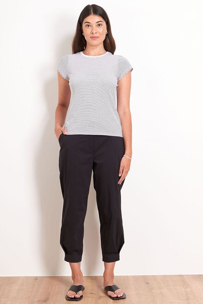 Foil 7376 Black Ankle Grazer Trousers - Dotique