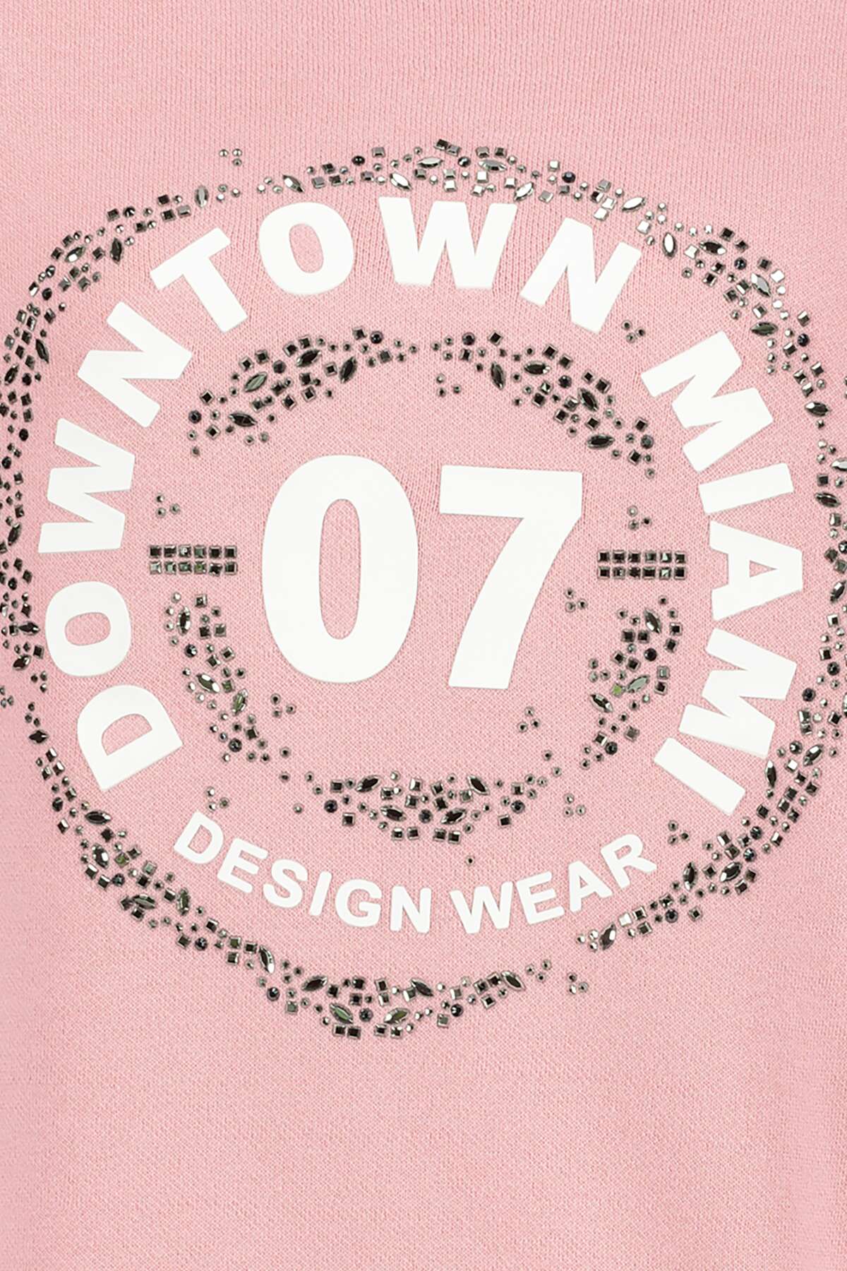 Monari Rose Knitted Sweater with Knot detail and Glitter Effect 406205 Detail | Dotique