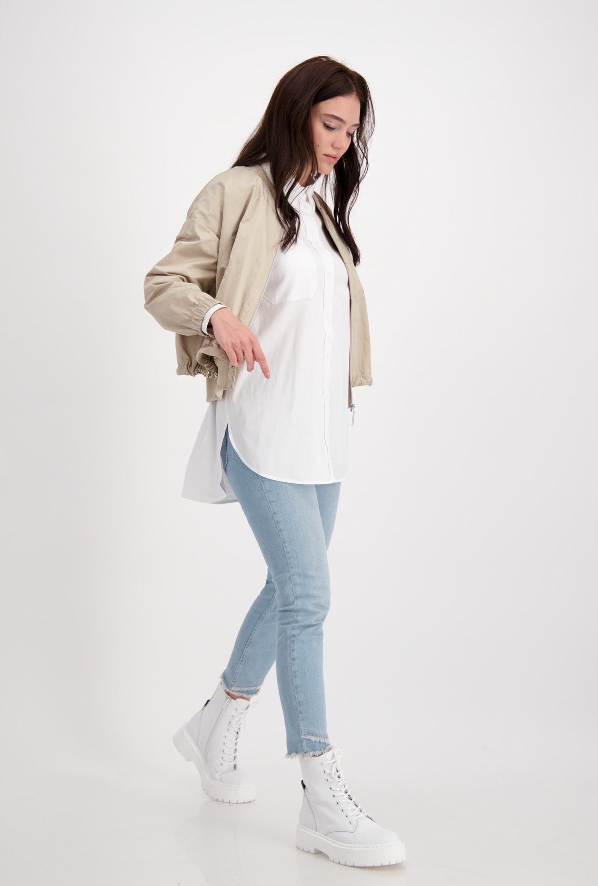 Monari 406748 White Blouse - Dotique - Monari