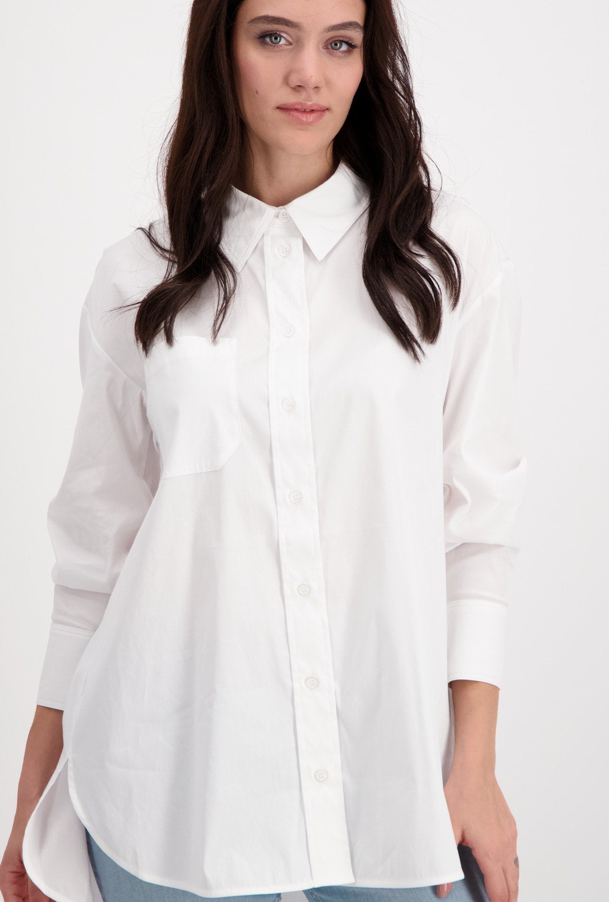 Monari 406748 White Blouse - Dotique - Monari
