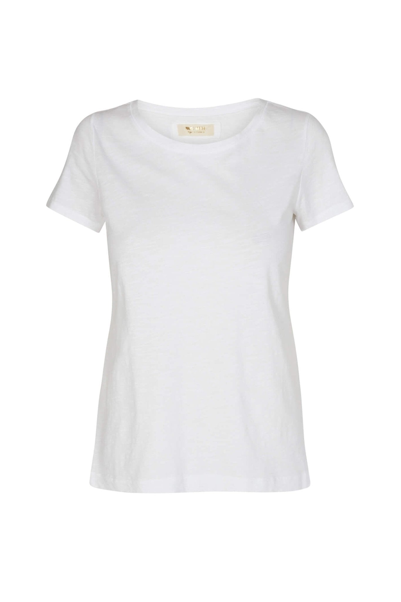 Mos Mosh Arden White Organic O-Neck T-Shirt