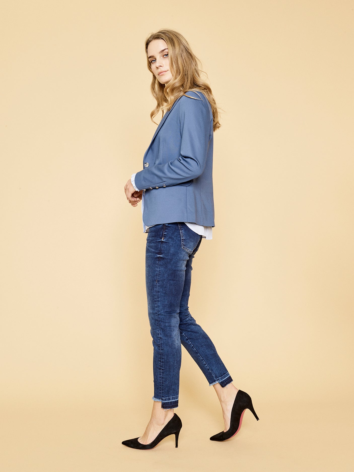 Mos Mosh Sumner Step Blue Jeans - Dotique - Mos Mosh