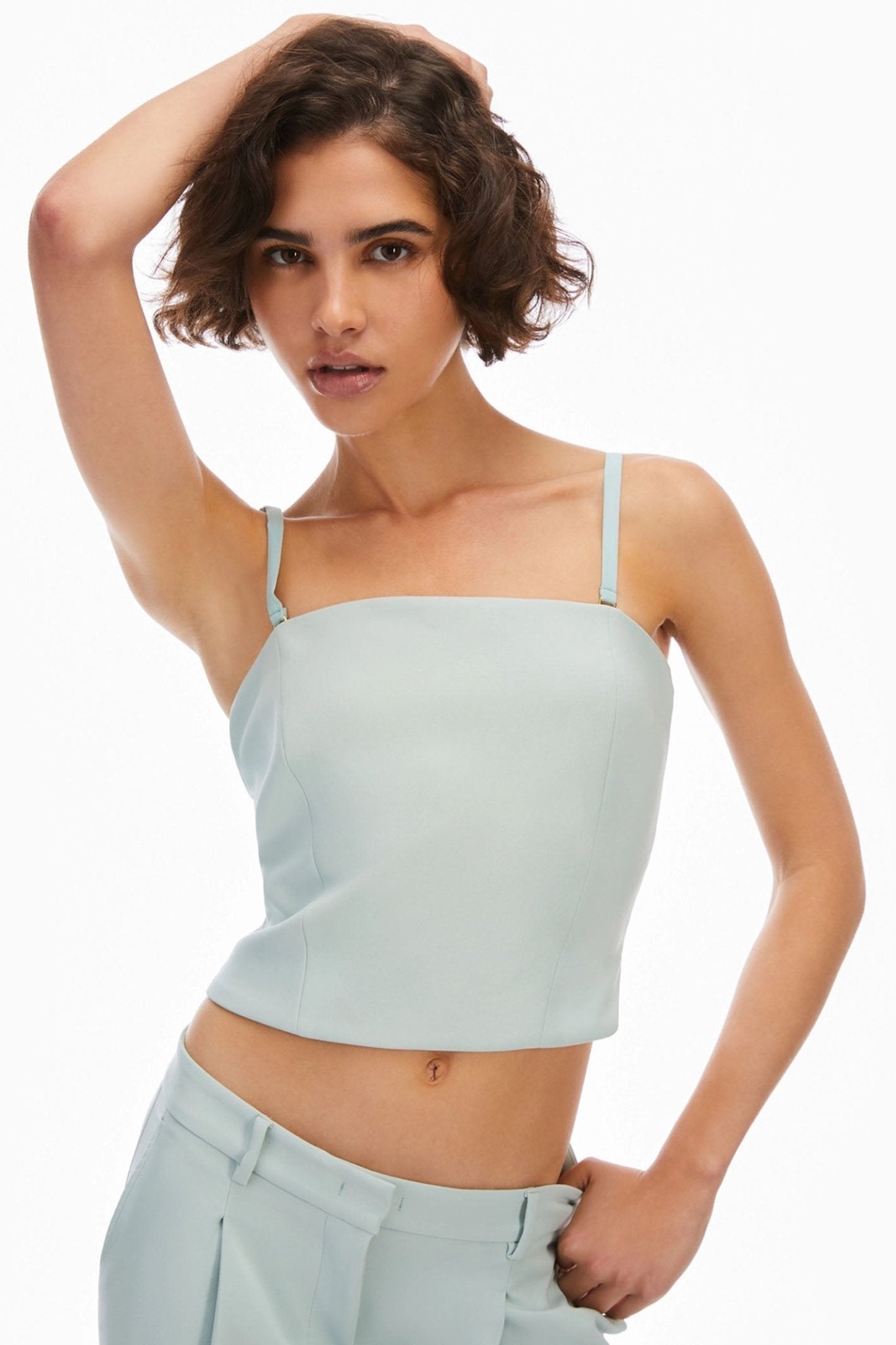 Pennyblack 2411161062200 Esilio Water Blue Tailored Cady Top - Dotique - Pennyblack