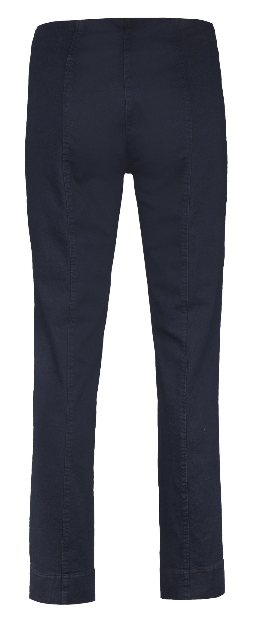 Robell 51639 5448 Marie Trouser  Short 73cm - Navy (69) Back | Dotique