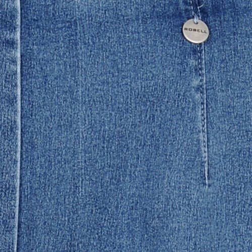 Robell 51639 Marie Trouser 78cm Light Blue Denim - 62 Detail | Dotique