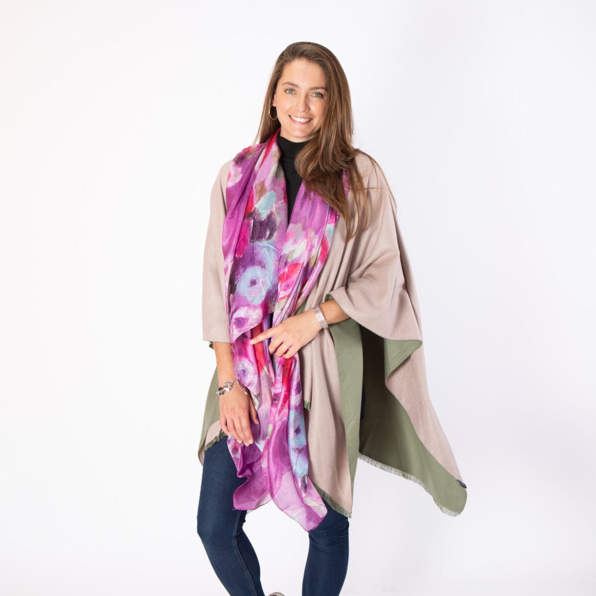 Tilley & Grace Large Silk Scarf Style 769 Dotique 1