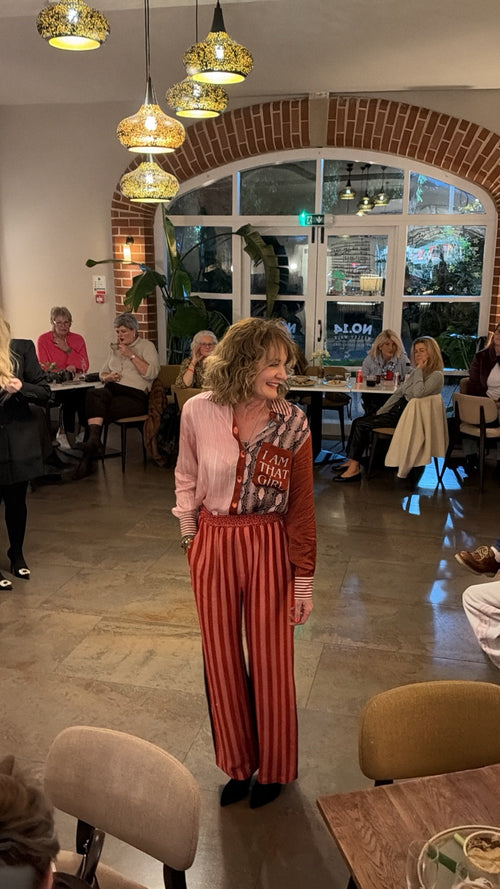 Stephanie wearing ME369 Red Aura at Dotique’s Autumn Fashion Show, No.14 Witney