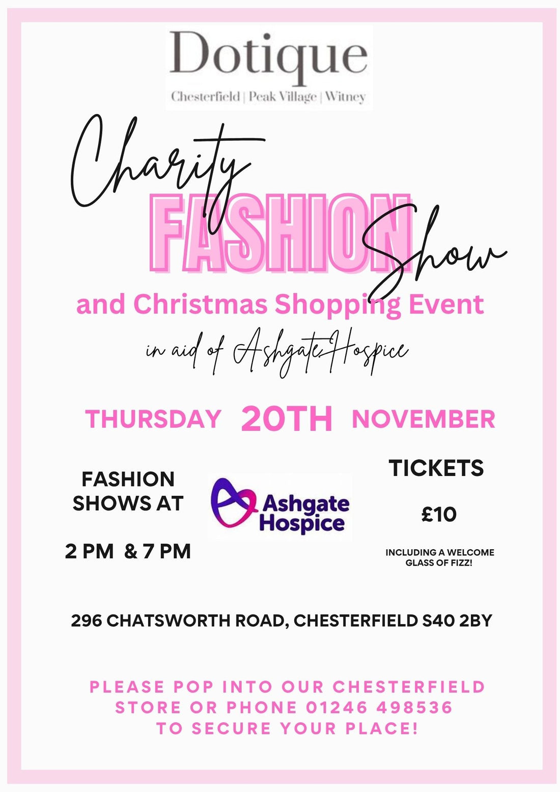 Fashion, Fizz & Festive Cheer – Join Us for Our Chesterfield Fashion Show 🎄