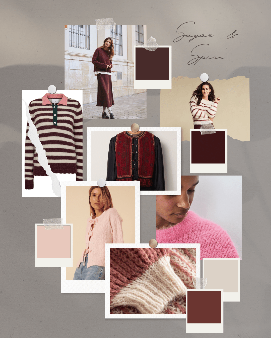 Dotique Moodboard Pink & Burgundy