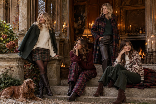 Love The Traitors style? Discover chunky knits, tartan trousers, mini skirts and statement coats, plus the Dotique outfits we’d wear to the castle.