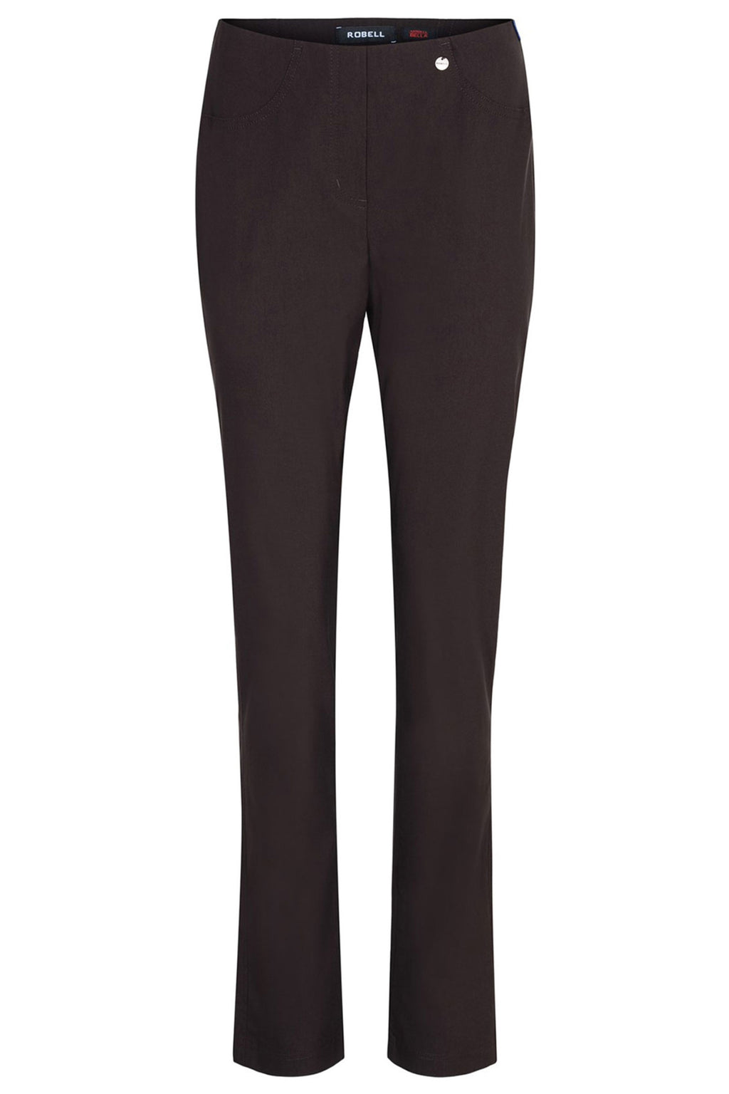 Robell 51559-5499-39 Bella K (73cm) Petite Trouser - Dark Brown (39) by Robell shop stylish pants at Dotique