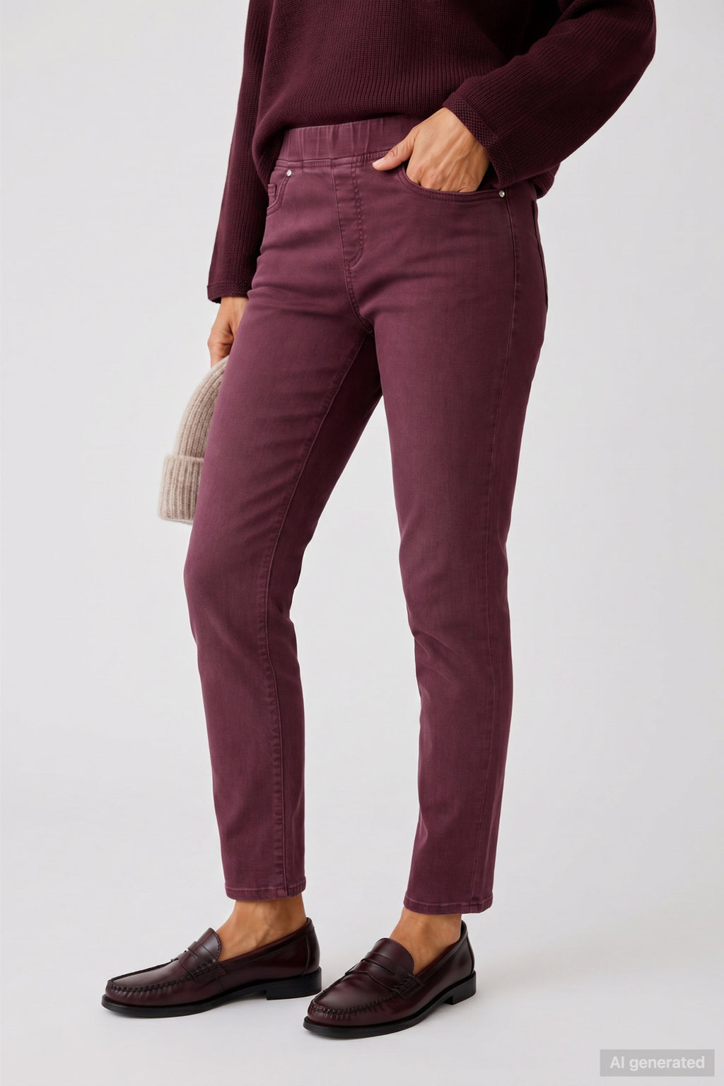 Anna Montana 1000 Angelika Jump in Jean Short 521 Burgundy Anna Montana Shop Anna Montana at Dotique
