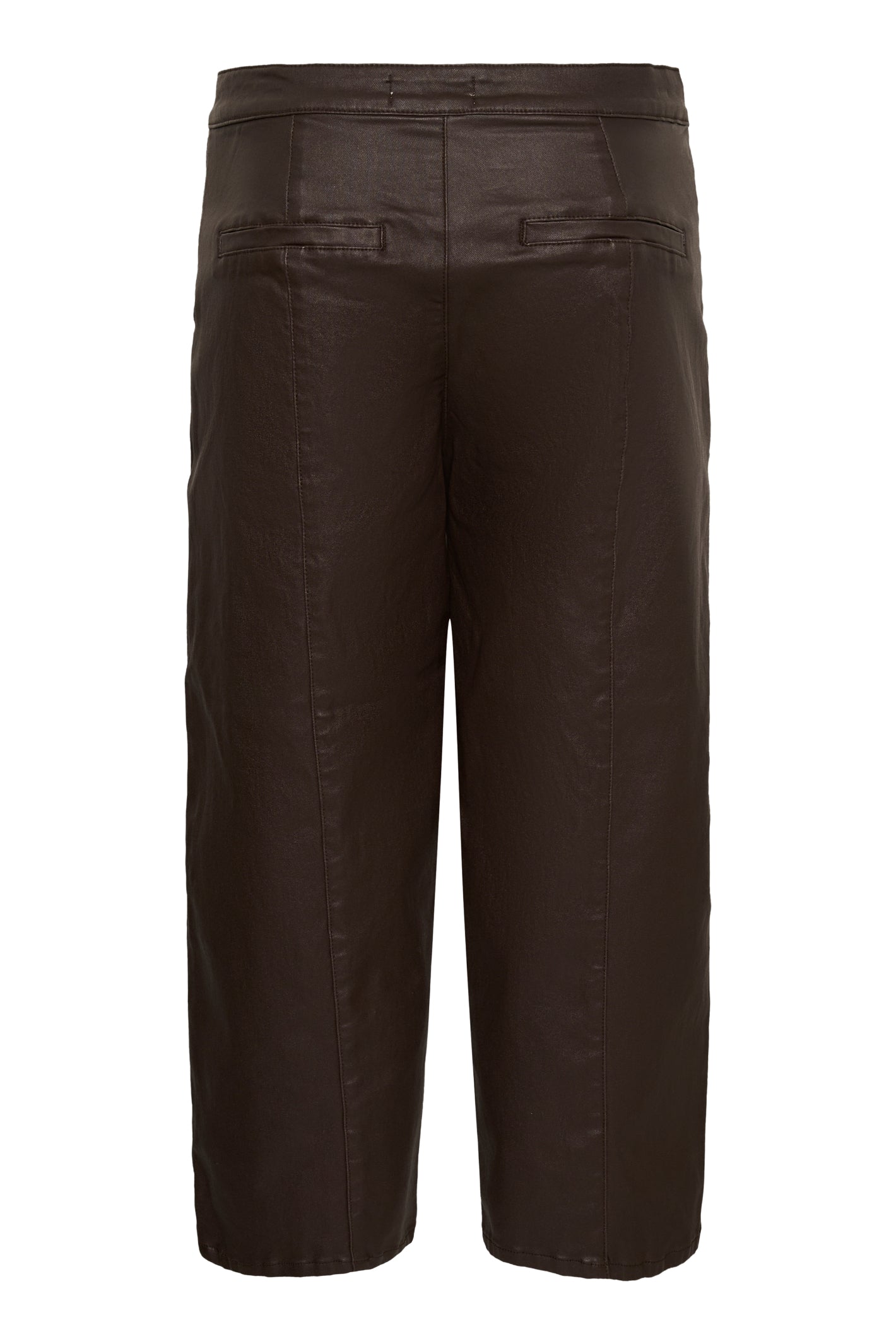 Cream 10615348 CRWinni Coated Ankle Trousers in Java Brown