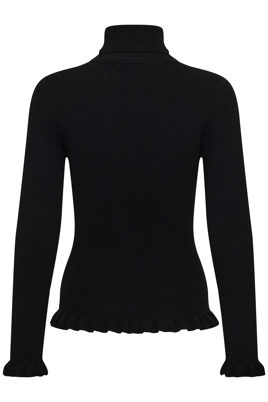 Cream 10615363 CRDela Knit Roll Neck Black
