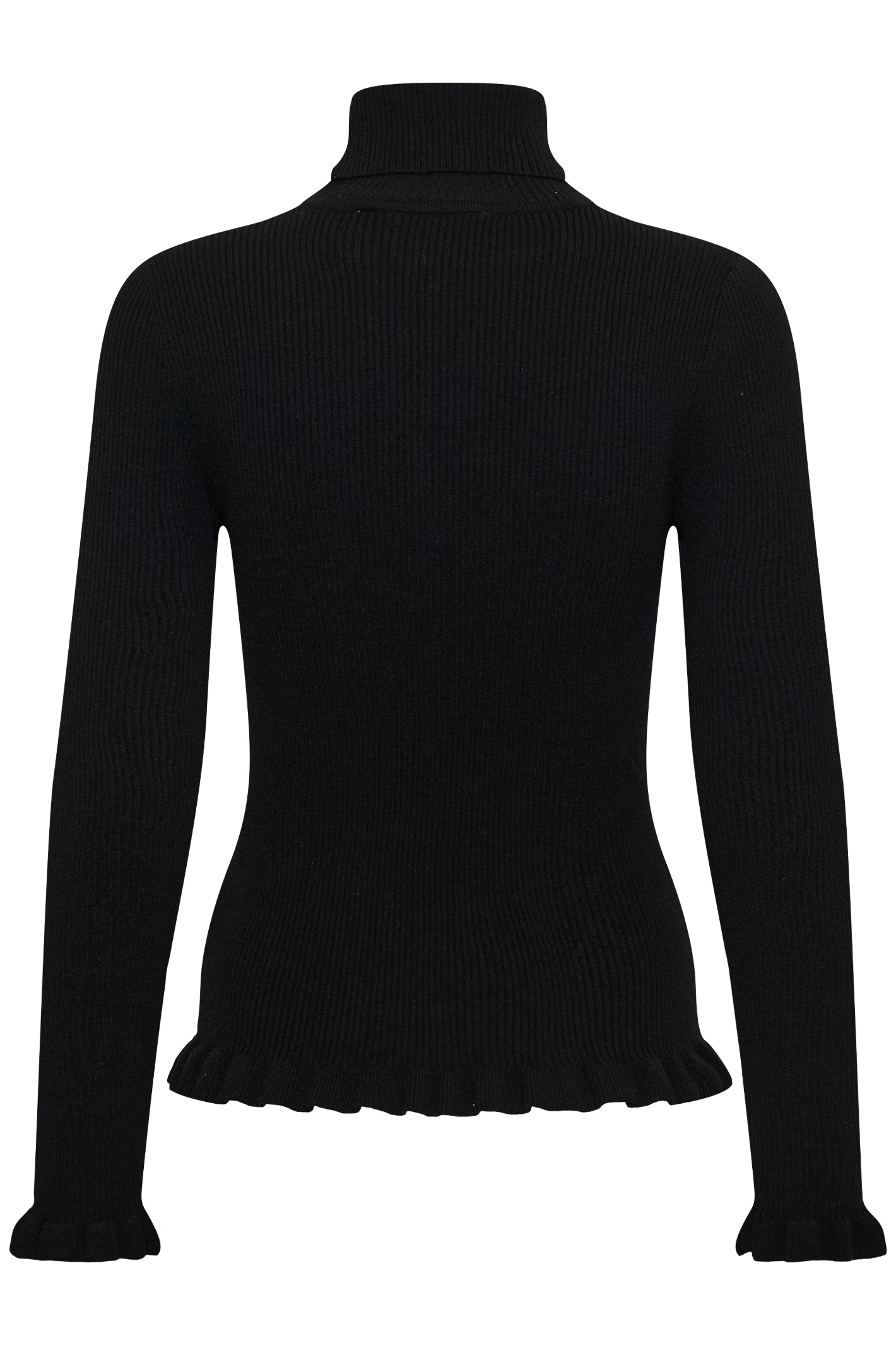 Cream 10615363 CRDela Knit Roll Neck Black