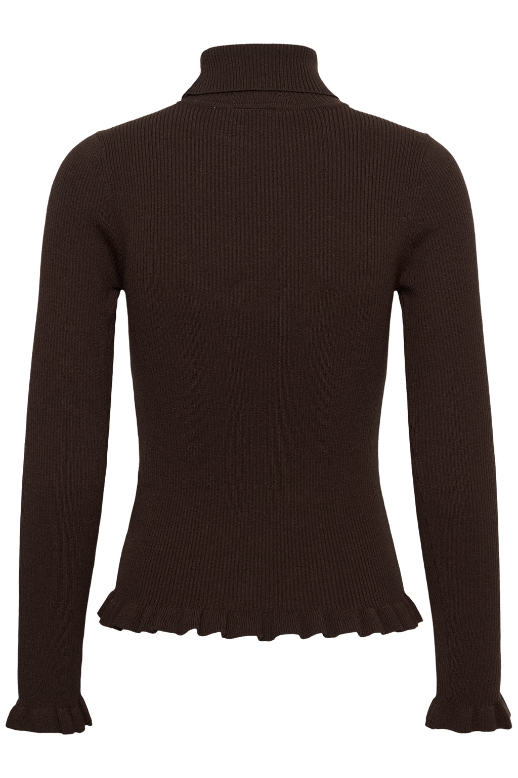 Cream 10615363 CRDela Knit Roll Neck Brown
