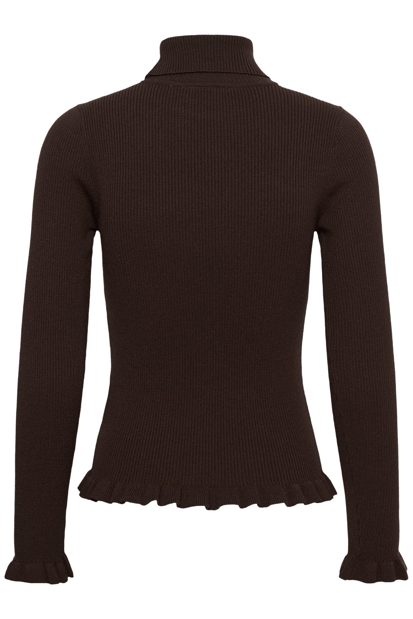 Cream 10615363 CRDela Knit Roll Neck Brown