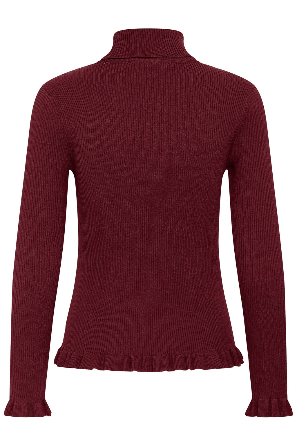 Cream 10615363 CRDela Knit Roll Neck Cabernet Red