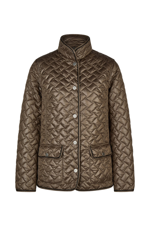 Barbara Lebek 10820062 Reversible Quilted Jacket - Nougat. You can Shop Barbara Lebek at Dotique.