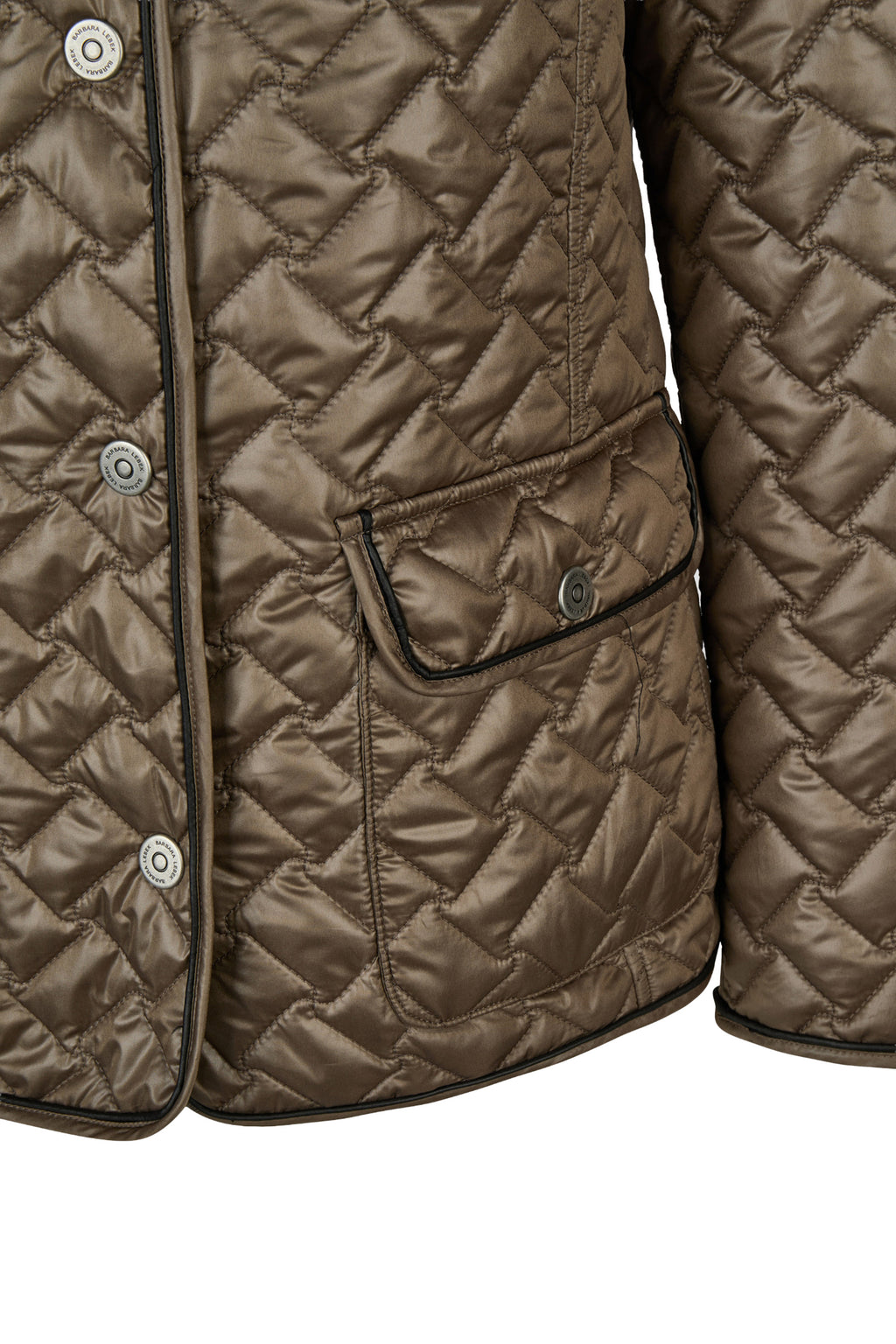 Barbara Lebek 10820062 Reversible Quilted Jacket - Nougat Shop Barbara Lebek at Dotique