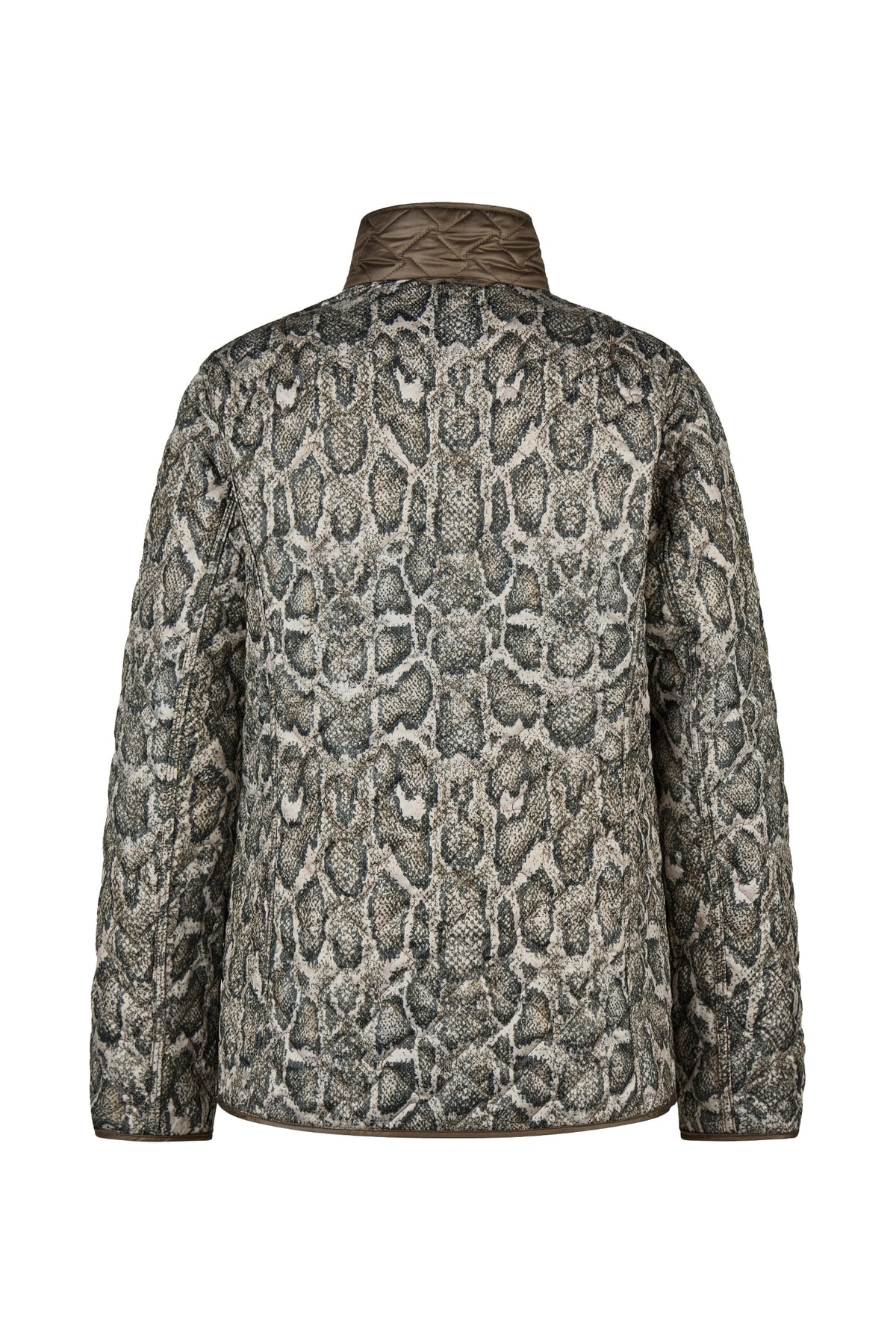 Barbara Lebek 10820062 Reversible Quilted Jacket - Nougat back view Barbara Lebek Shop Barbara Lebek at Dotique