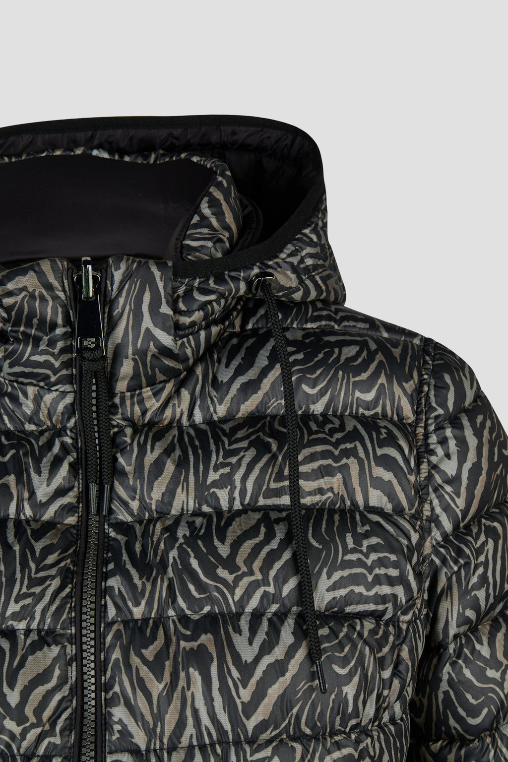 Barbara Lebek 11020062 Reversible Jacket Down Free With Hood - Black Shop Barbara Lebek at Dotique