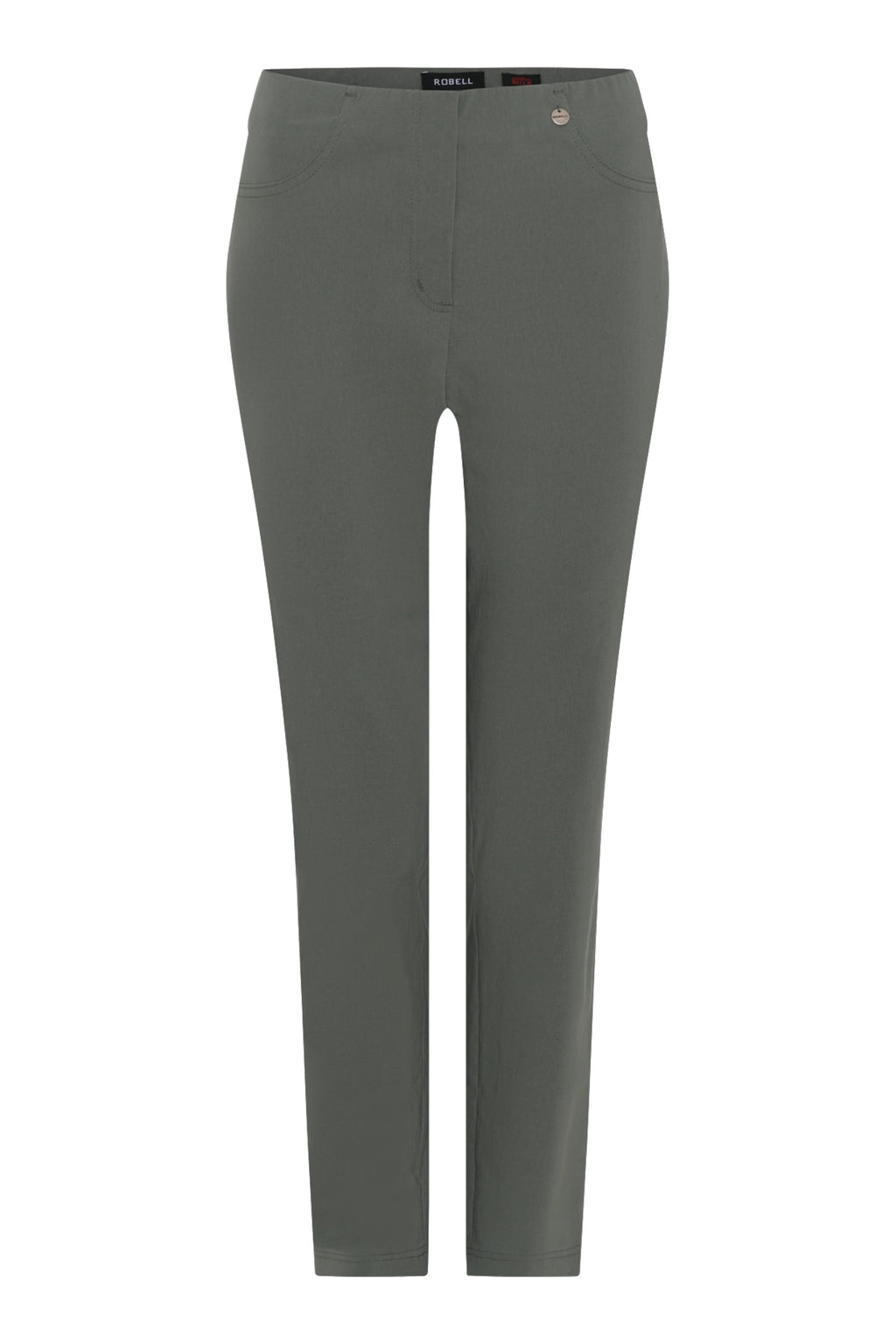 Robell 51559-5499-881 Bella K (73cm) Petite Trouser - Dark Olive (881) by Robell, Shop Robell at Dotique.